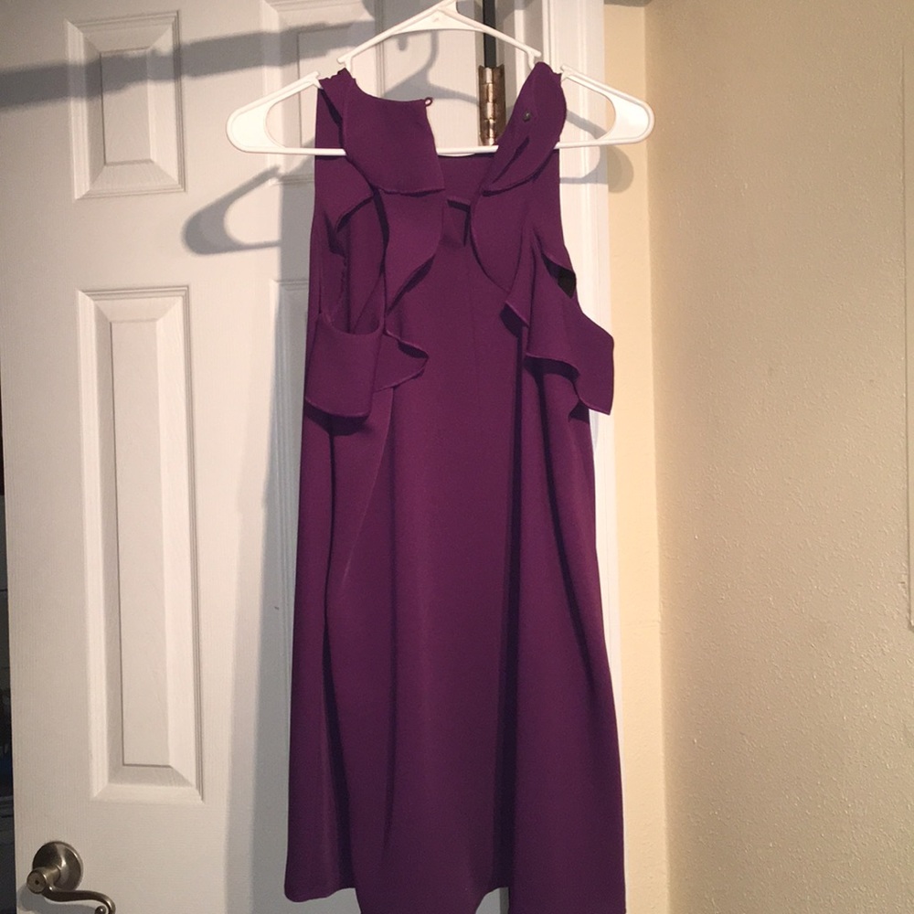 Loft cap purple dress